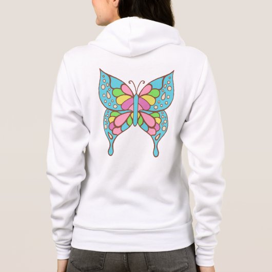 Schmetterling Sweatshirt  (Rückseite)