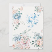 Schmetterling Sweet 16 Geburtstag Einladung (Rückseite)