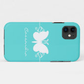 Schmetterling Swirl CM ID iPhone 5 Case, Aqua Case-Mate iPhone Hülle (Rückseite (Horizontal))