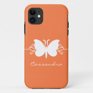 Schmetterling Swirl CM ID iPhone 5 Case, Orange Case-Mate iPhone Hülle