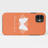 Schmetterling Swirl CM ID iPhone 5 Case, Orange Case-Mate iPhone Hülle (Rückseite (Horizontal))