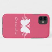 Schmetterling Swirl CM ID iPhone 5 Case, Rosa Case-Mate iPhone Hülle (Rückseite (Horizontal))