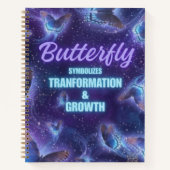 Schmetterling symbolisiert Transformation Wachstum Notizblock (Vorderseite)