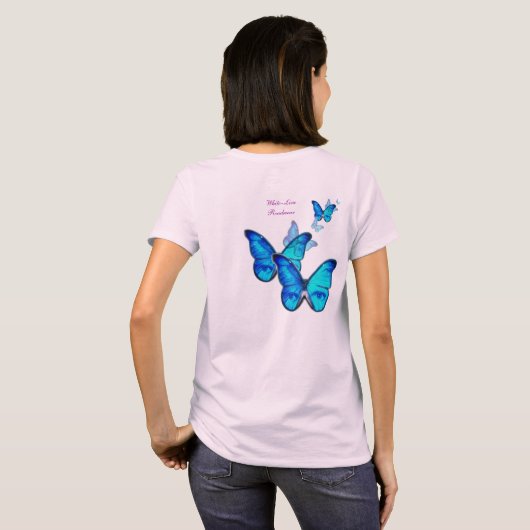 Schmetterling T-Shirt (Schwarz voll)