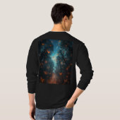 Schmetterling T-Shirt (Schwarz voll)