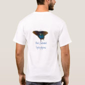 Schmetterling-T - Shirt aus schwarzem Frack (Rückseite)