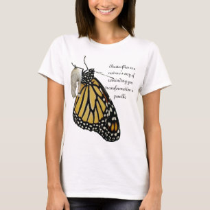 Schmetterling-T - Shirt mit Motivierend Zitat