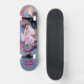 Schmetterling Tänzer Skateboard (Vorderseite)