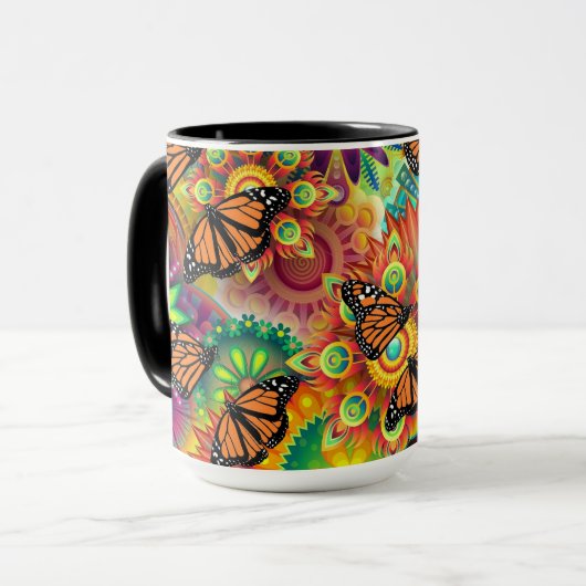 Schmetterling Tasse (Vorderseite Links)