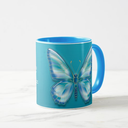 Schmetterling Tasse (VorderseiteRechts)