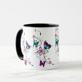 Schmetterling-Tasse Tasse (Vorderseite Links)