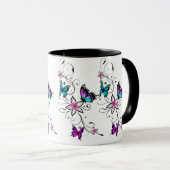 Schmetterling-Tasse Tasse (VorderseiteRechts)