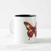 Schmetterling Tasse Vollfarbe 2 (Vorderseite Links)
