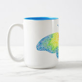 Schmetterling-Tasse Zweifarbige Tasse (Links)