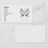 Schmetterling-tattoo-vektor-1, Name, Adresse 1, Ad Visitenkarte (Vorne/Hinten)
