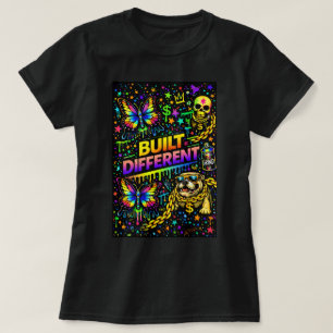 Schmetterling TEESCO Graffiti Schmetterling-Shirt  T-Shirt