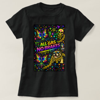 Schmetterling TEESCO Graffiti Schmetterling-Shirt T-Shirt