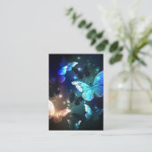 Schmetterling Telefonnummerkarte (Stehend Vorderseite)