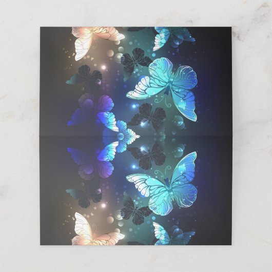 Schmetterling Terminkarte (Außenseite Aufgefaltet)