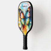 Schmetterling Tinte Anpassbar  Pickleball Schläger (Links)