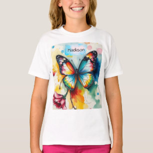 Schmetterling Tinte Anpassbar T-Shirt