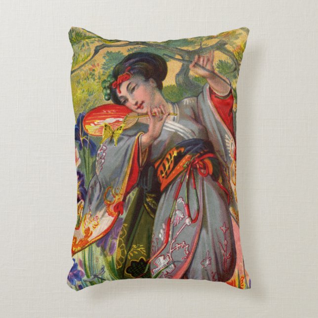 Schmetterling-Touch Akzent Kissen (Vorderseite(Vertikal))