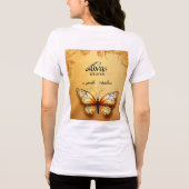 Schmetterling Tri-Blend Shirt (Rückseite)