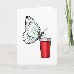 Schmetterling Trinktasse Karte