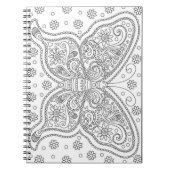 Schmetterling Tu es dir selbst Farbseite Notizblock (Vorderseite)