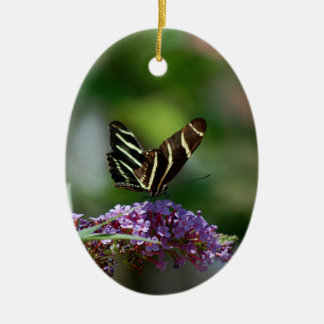 Schmetterling u. Blumenverzierungs-/-wandhängen Keramikornament