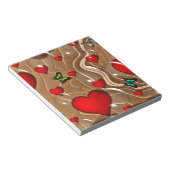 Schmetterling u. Gold Notizblock (angewinkelt)