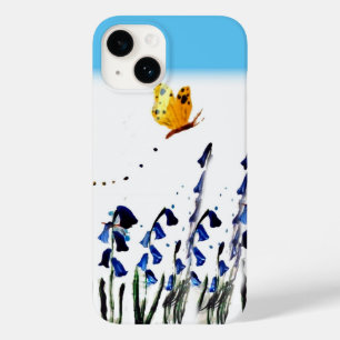 Schmetterling über Bluebells Flora Case-Mate iPhone Hülle