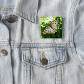 Schmetterling über Jasmine Tropical Nature Fotogra Button (Beispiel)