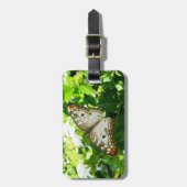 Schmetterling über Jasmine Tropical Nature Fotogra Gepäckanhänger (Vorderseite vertikal)