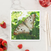 Schmetterling über Jasmine Tropical Nature Fotogra Serviette (Beispiel)