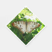 Schmetterling über Jasmine Tropical Nature Fotogra Serviette (Ecke)