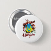 Schmetterling Ukraine Button (Vorne & Hinten)