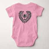 Schmetterling und Äste Baby-T-Shirt Baby Strampler (Rückseite)