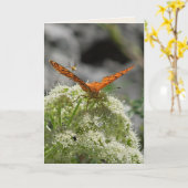 Schmetterling und Biene, leere Grußkarte Karte (Gelbe Blume)