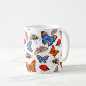 Schmetterling und Biene-Tasse Kaffeetasse (VorderseiteRechts)