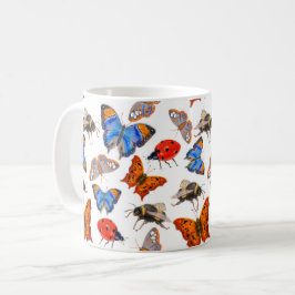 Schmetterling und Biene-Tasse Kaffeetasse