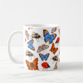 Schmetterling und Biene-Tasse Kaffeetasse (Links)