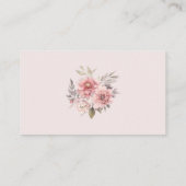 Schmetterling und Blume Babydusche Windelwindeln Begleitkarte (Rückseite)