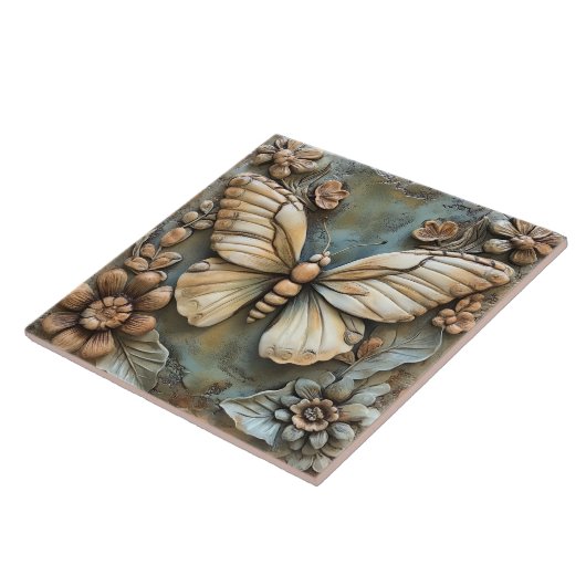 Schmetterling und Blume Botanische Imitate Hilfe Fliese (Seite)