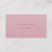 Schmetterling und Blume Danke Business Card Begleitkarte (Rückseite)