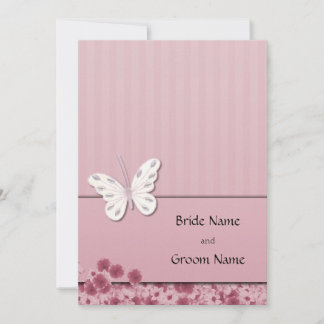 Schmetterling und Blume Einladung