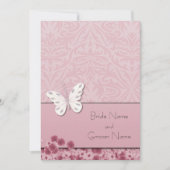 Schmetterling und Blume Einladung (Vorderseite)