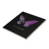 Schmetterling und Blume Fliese (Seite)