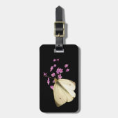 Schmetterling und Blume Gepäckanhänger (Vorderseite vertikal)