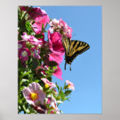Schmetterling und Blume II Poster (Vorne)